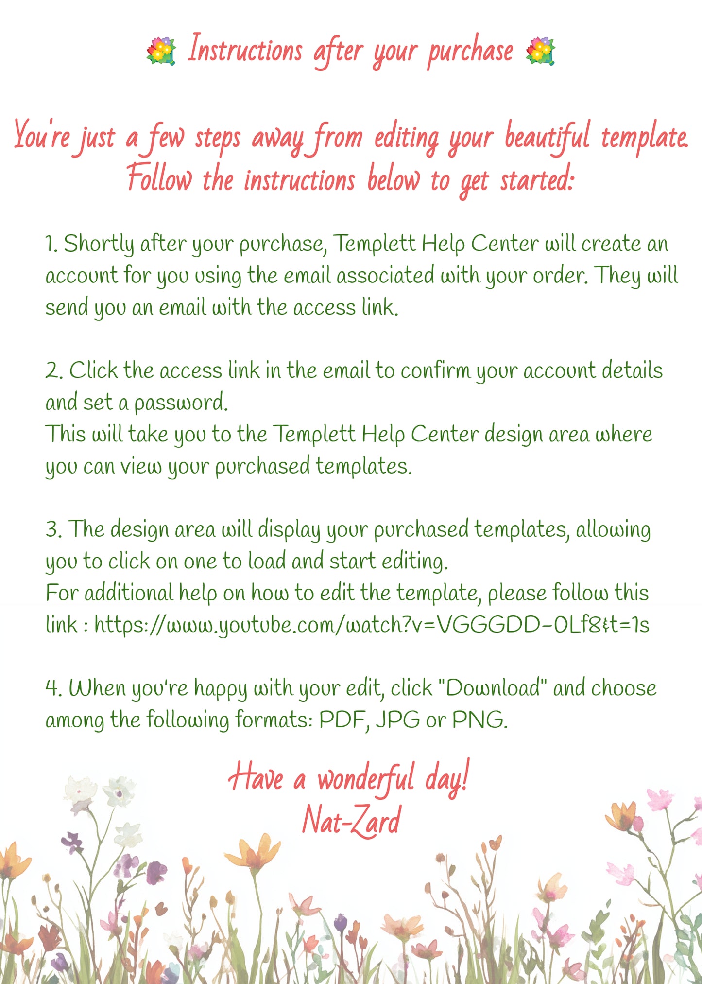 Birthday Invitation for Kids, One-sided, Editable, Downloadable, Digital, Templett