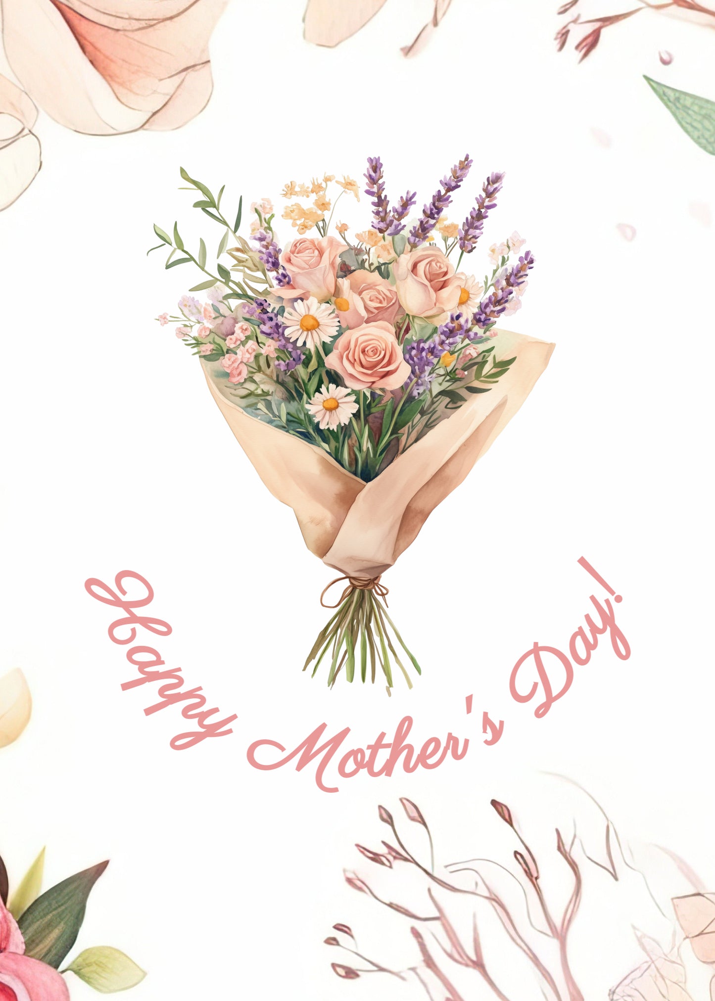 Mothers' Day Invitation, Brunch, Two-sided, Editable, Downloadable, Digital, Templett